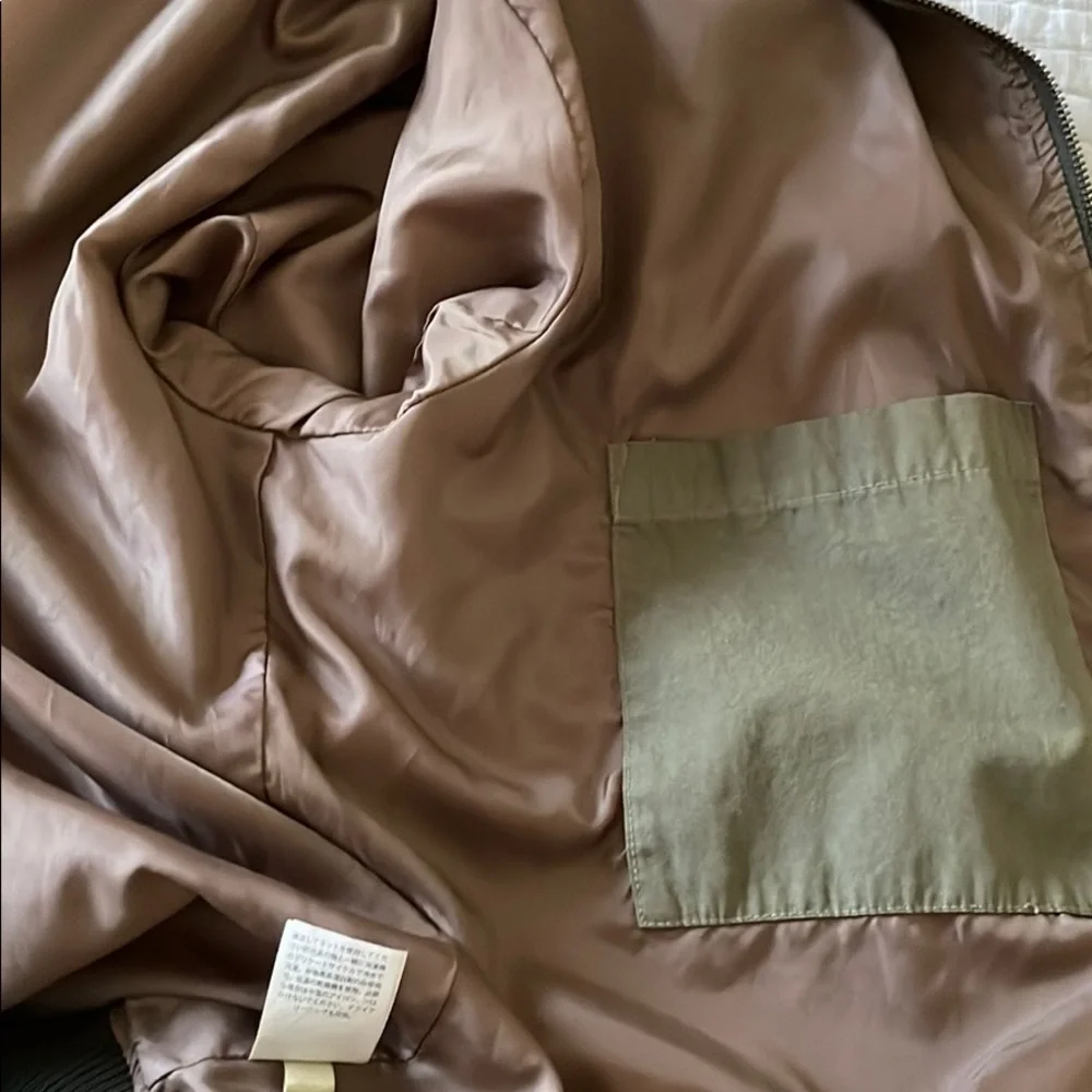 J. Crew Wallace & Barnes Olive Green Bomber Jacket